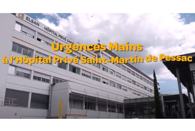 urgences mains hopital prive saint martin pessac