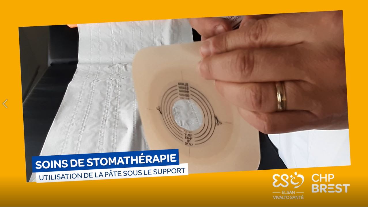 Utilisation de la pâte sous le support