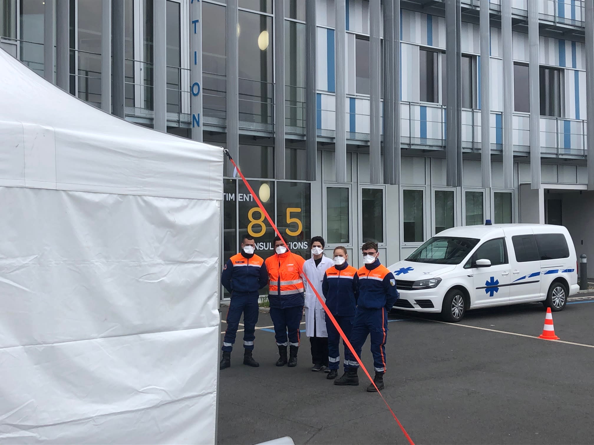 Drive test coronavirus Keraudren Brest