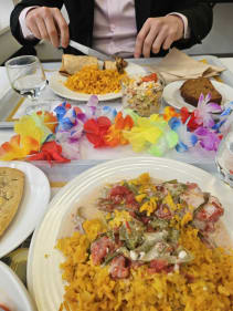 cabillaud bahianais et fajitas