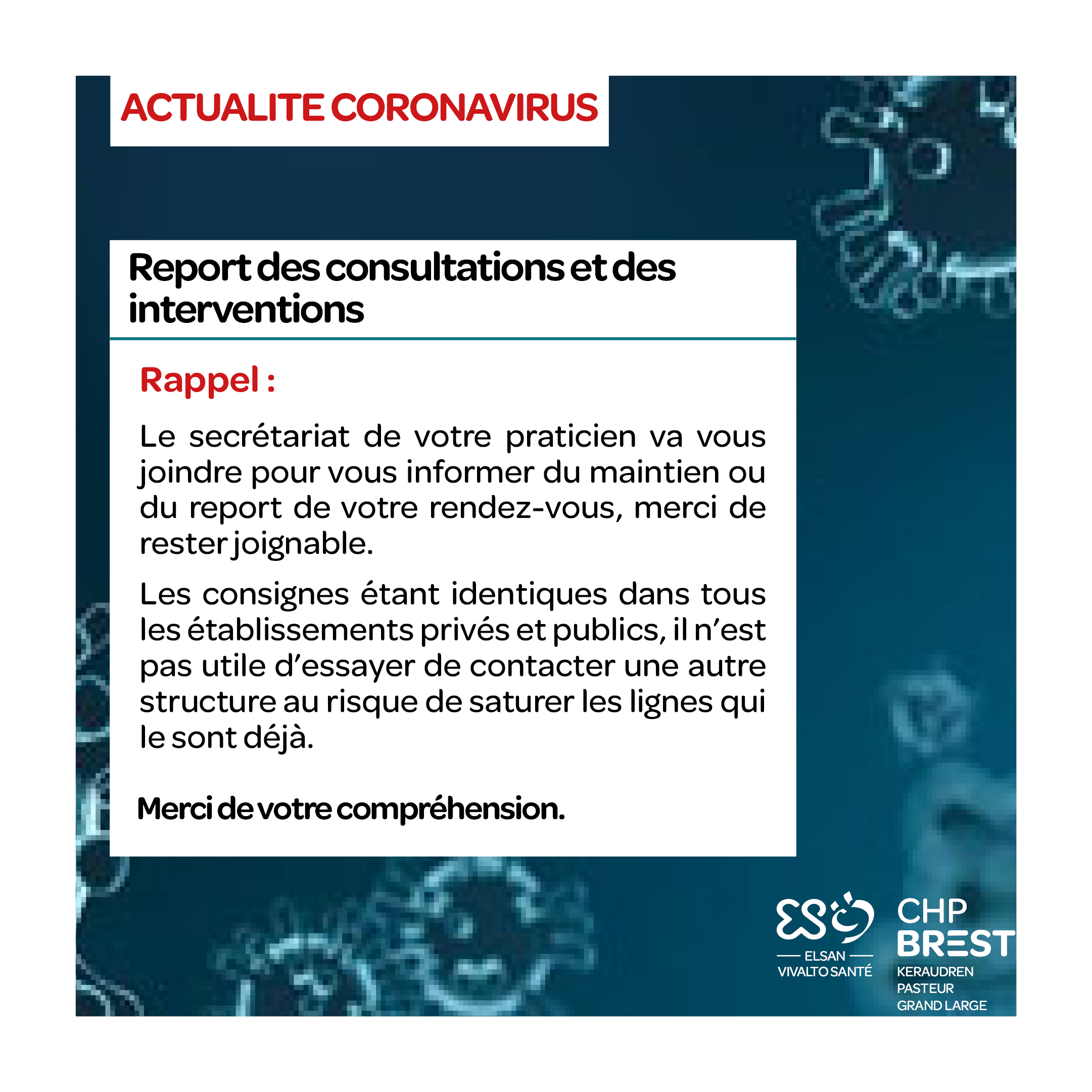 Consultations et interventions report CHP Brest