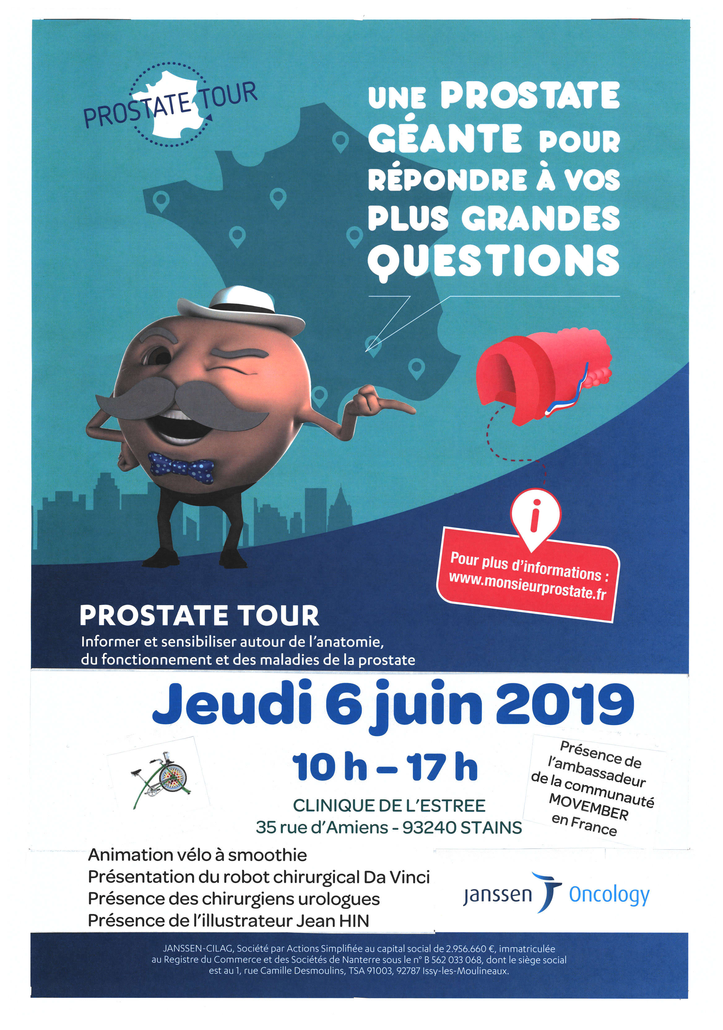 PROSTATE TOUR JEUDI 6 JUIN 2019