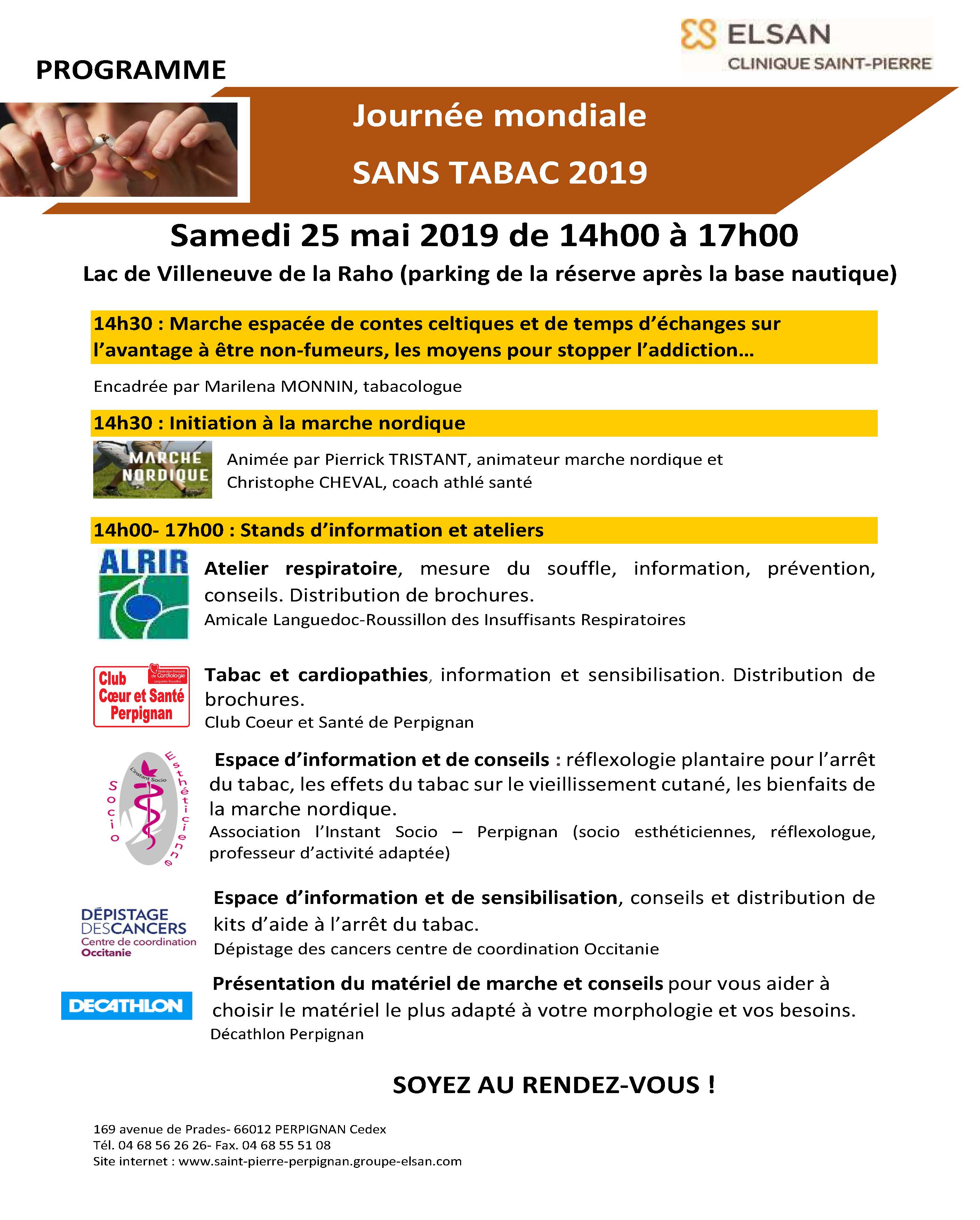 programme 2019 journée sans tabac