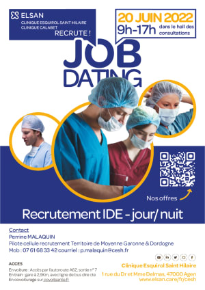 recrutement infirmier job dating clinique agen