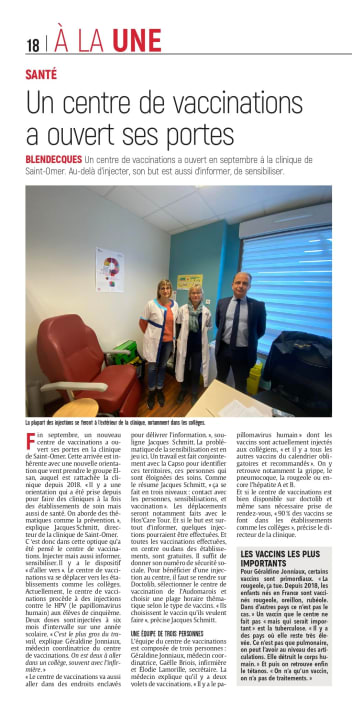 article vaccination indépendant