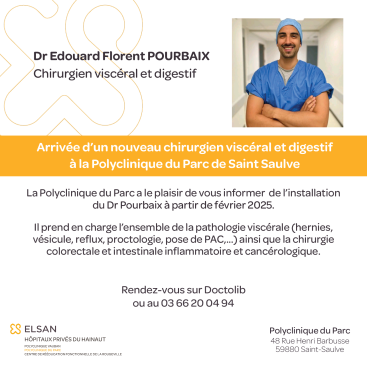 Dr Pourbaix, chirurgien viscéral et digestif