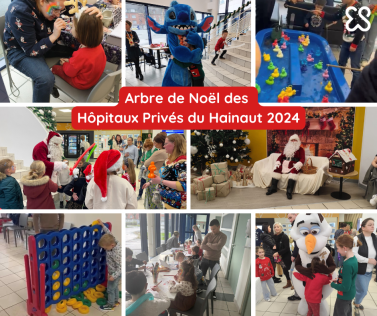arbre de noel hôpitaux privés du hainaut