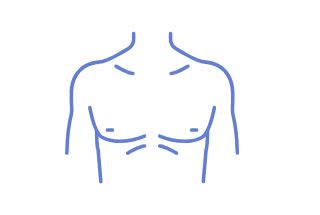Homme torse nu illustration