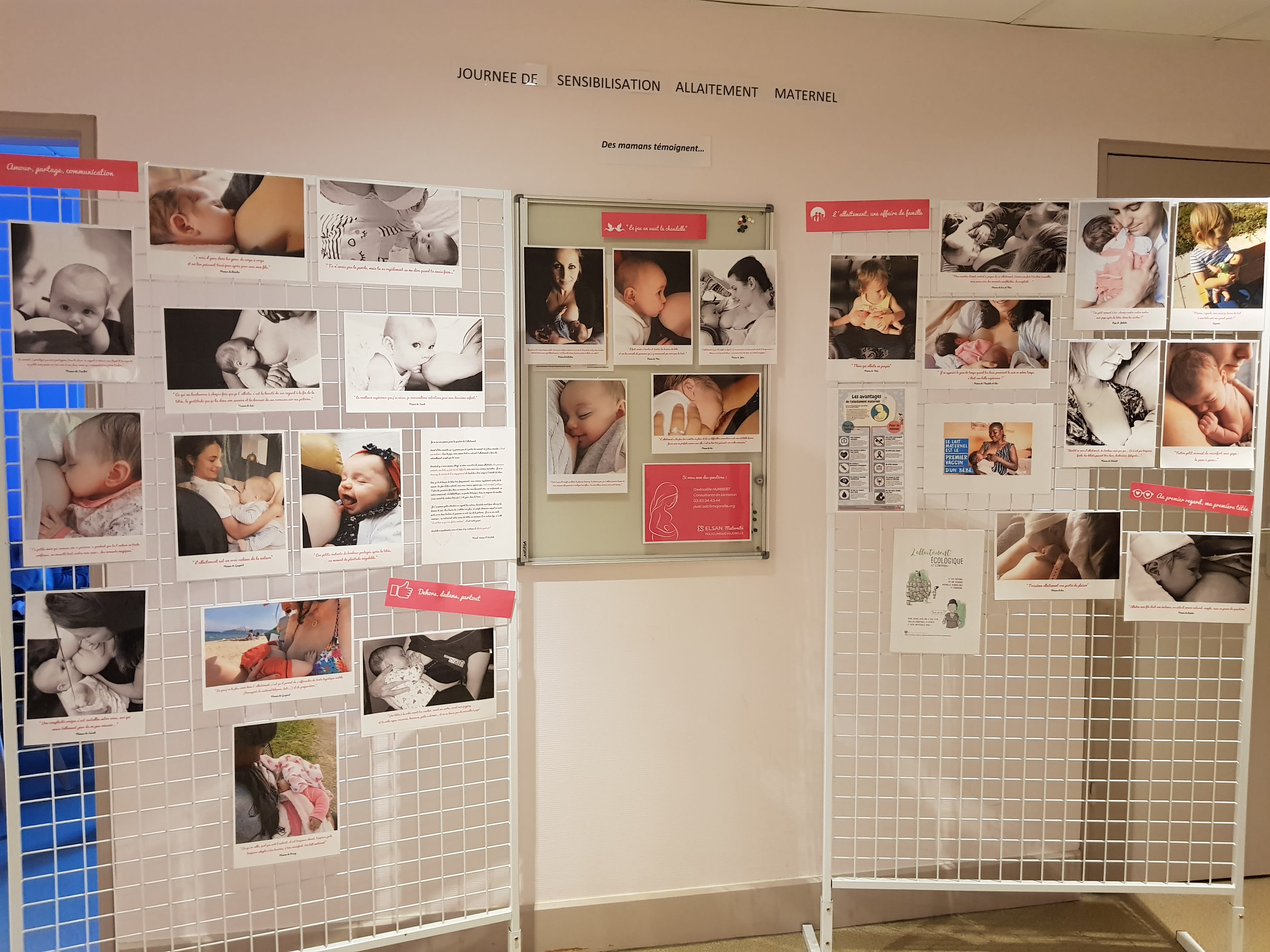 Exposition allaitement maternel Polyclinique Majorelle Nancy
