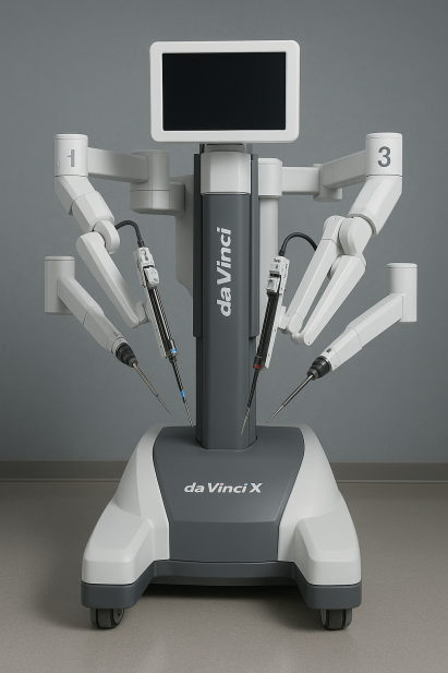 illustration du Robot Da Vinci pour parler de sa présence dans la clinique de Montauban 