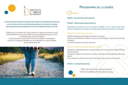 invitation soirée medicale obesite elsan