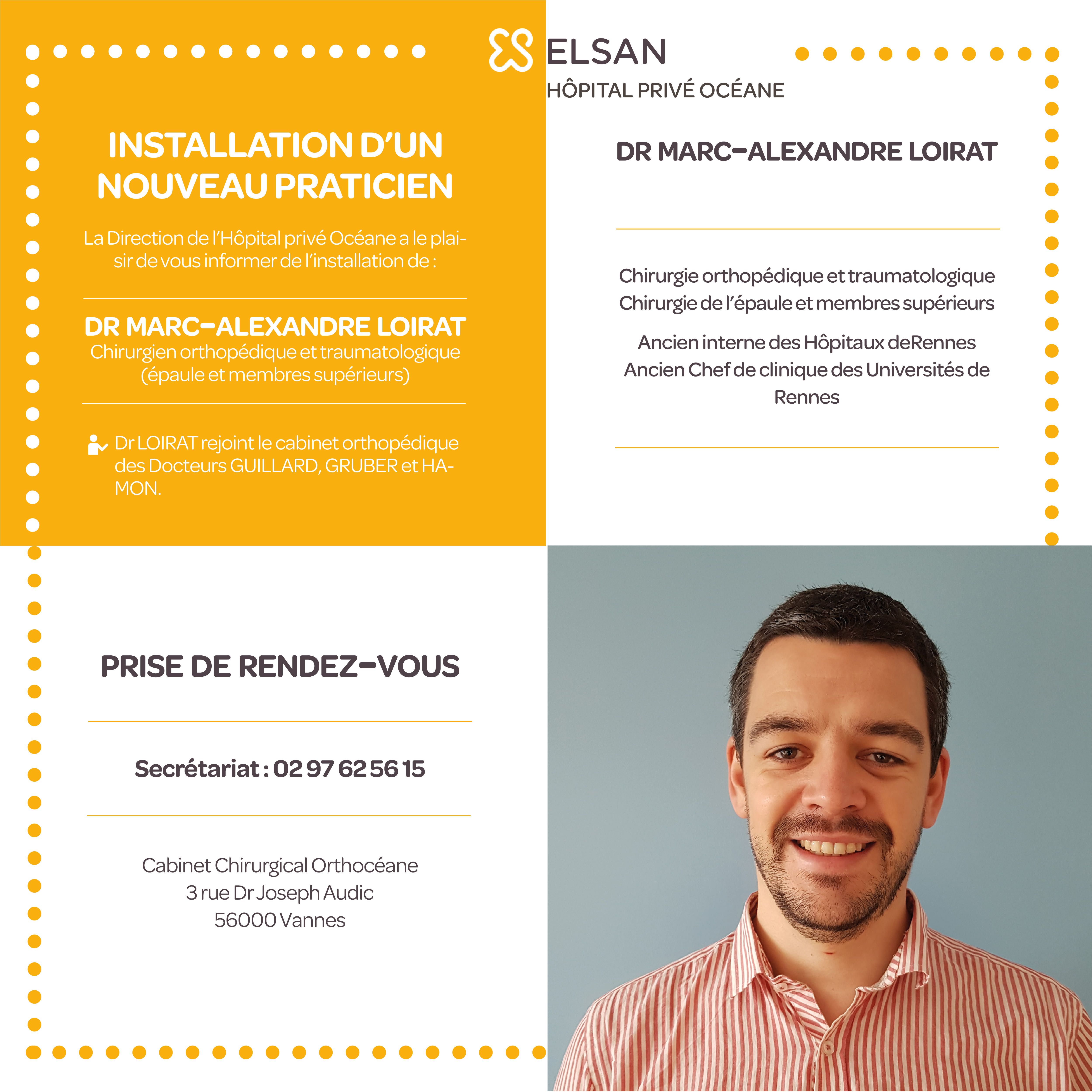 Dr Loirat - chirurgien orthopédiste - Vannes - Hôpital Privé Océane