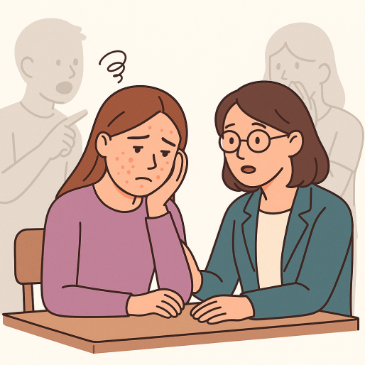 illustration de comment on se sent avec de lacné