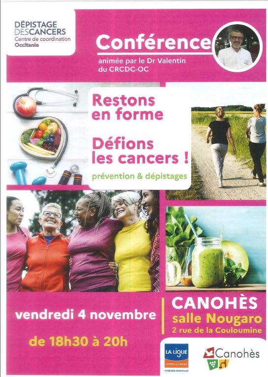 Conférence du 4 novembre à Canohès
