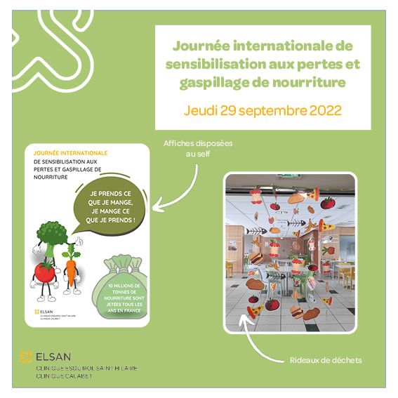 jounée sensibilisation pertes gaspillage alimentaires clinique agen
