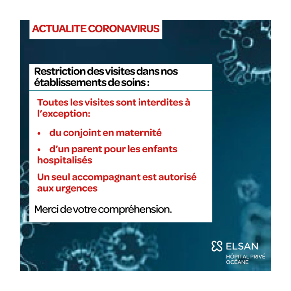 Restrictions des visites, Vannes, Hôpital Privé Océane