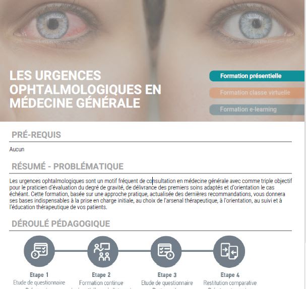 Urgences ophtqlmo programme