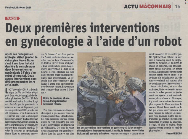 gynécologie robot