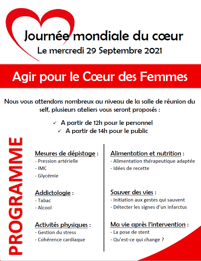 Journée mondiale du coeur à la Polyclinique les Fleurs