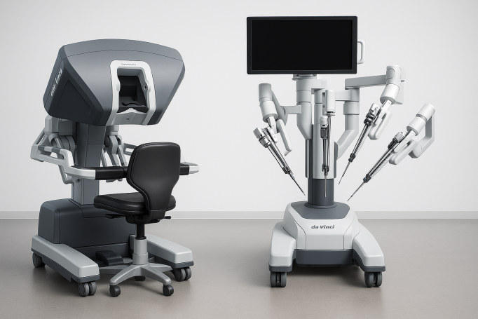 illustration du nouveau robot assistant chirurgiens : Robot Da Vinci