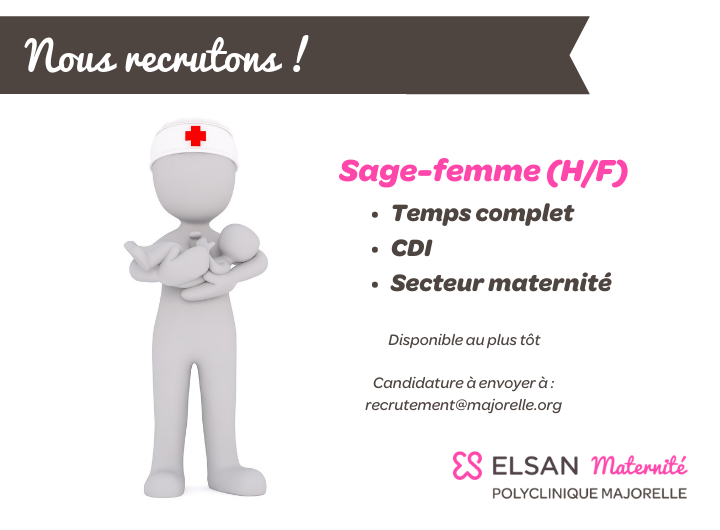 Recrutement sage-femme Polyclinique Majorelle Nancy Maternité