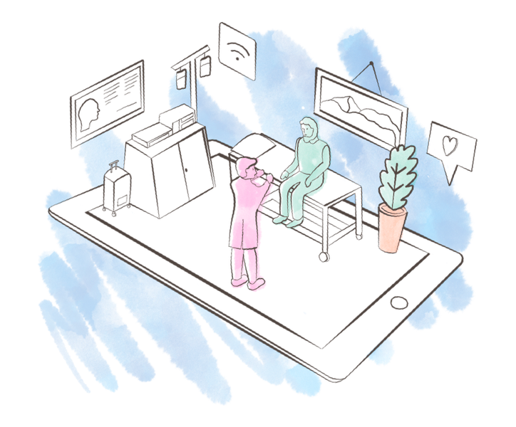 L'équipe pluridisciplinaire de l'HAD