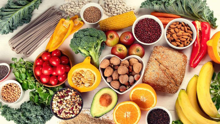 illustration de plusieurs aliments 