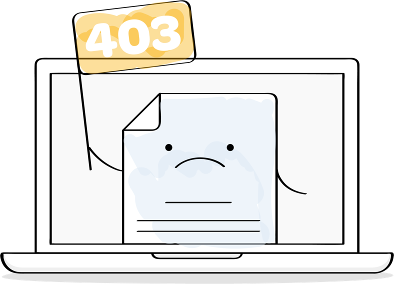 403 page error