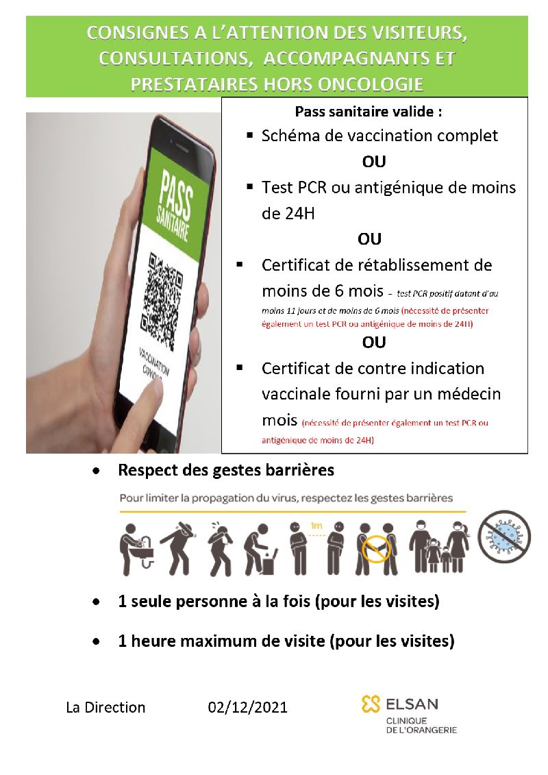 consignes visites déc 2021