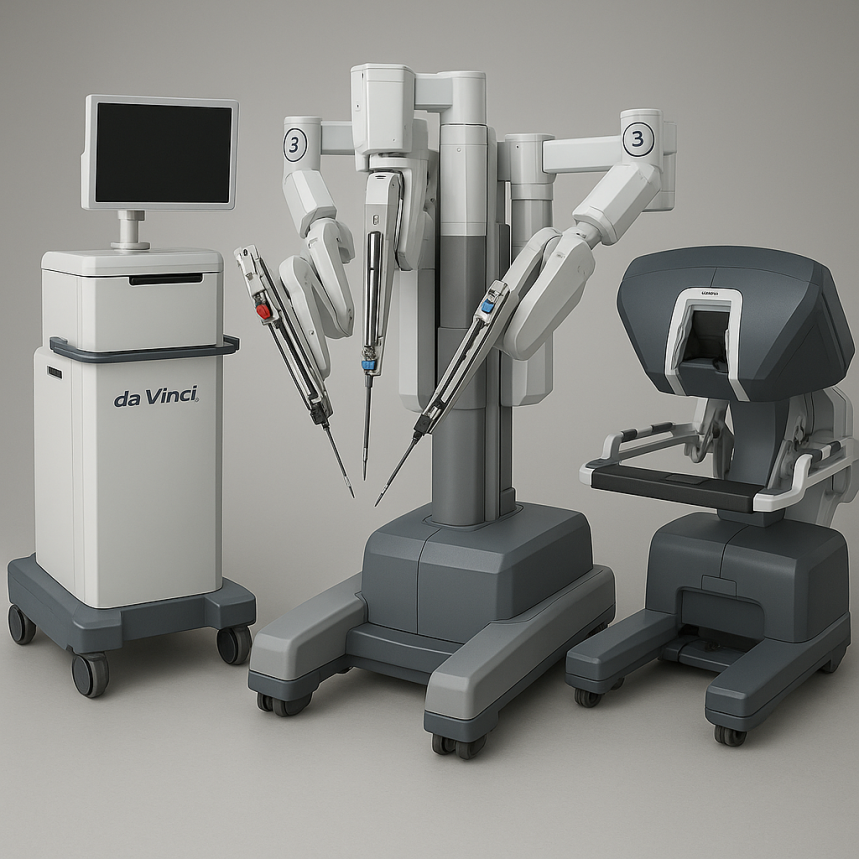 robot Da Vinci pour opération du foie