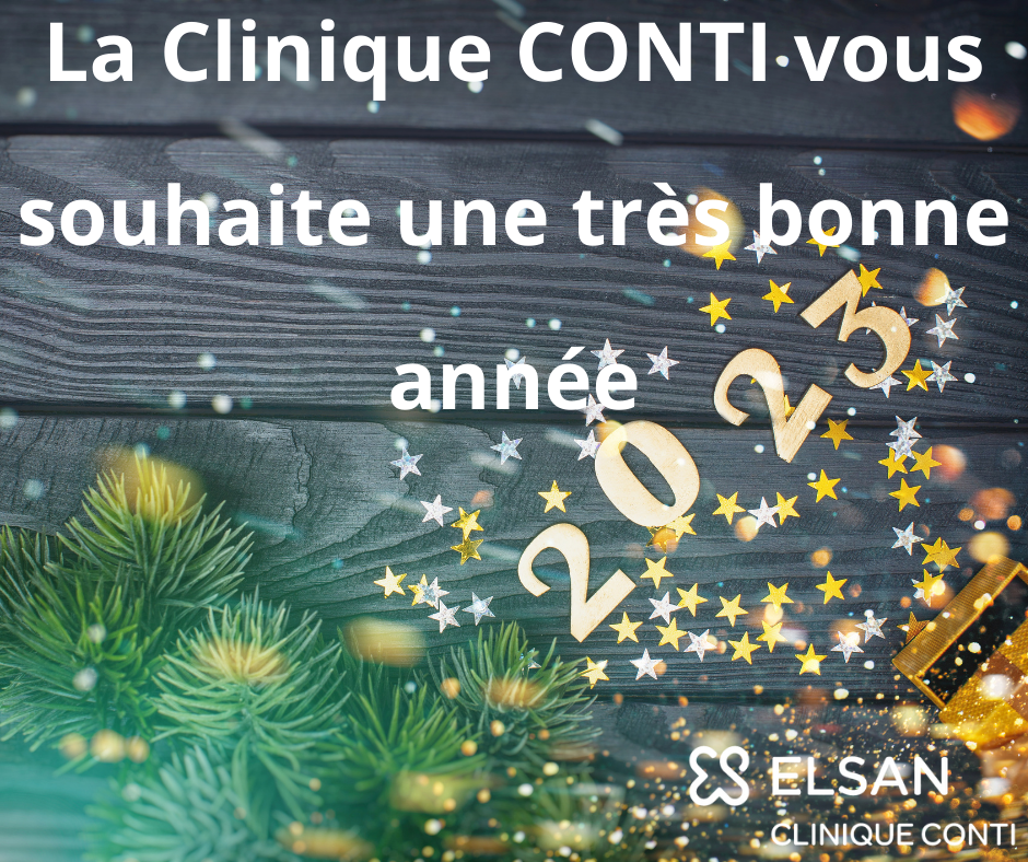 La clinique conti vous souhaite une bonne annee 2023