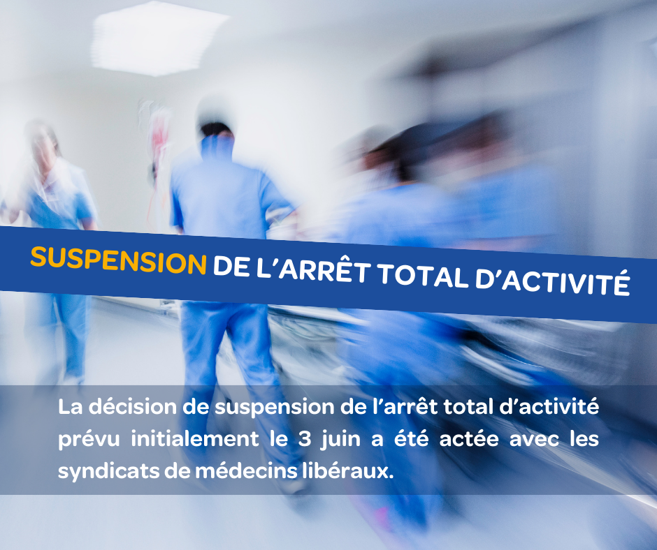 Suspension arrêt d'activité