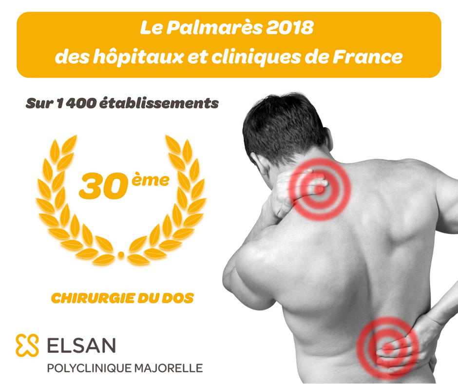 Palmarès 2018 Le Point Chirurgie du dos Polyclinique Majorelle Nancy