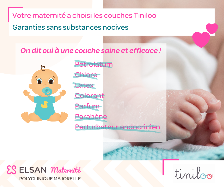 Couches sans substances nocives Tiniloo Polyclinique Majorelle Nancy