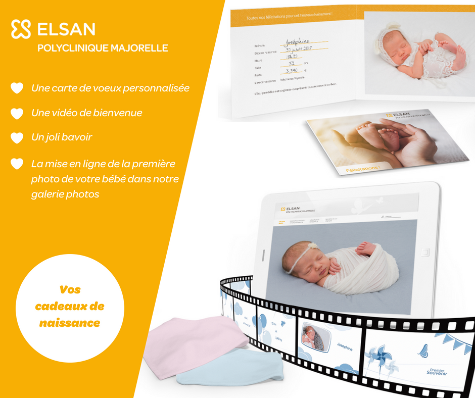 Cadeaux de naissance maternité Polyclinique Majorelle Nancy