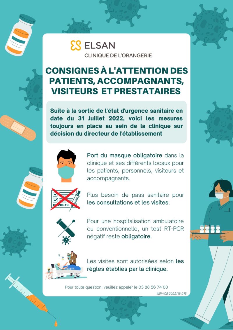 consignes covid au 1er août 2022