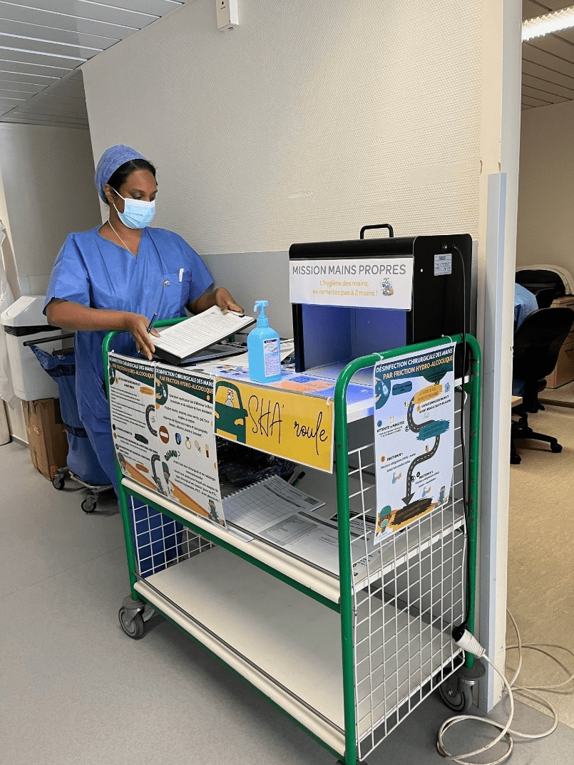 Formation du glaçon au bout de la sonde.