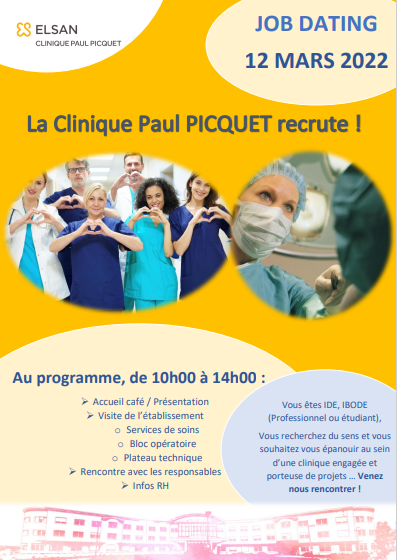 JOB DATING - 12 mars 2022