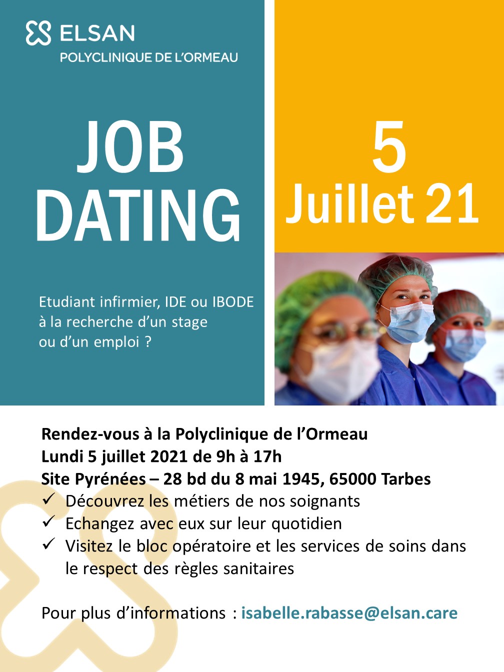 Job dating Polyclinique de l'Ormeau