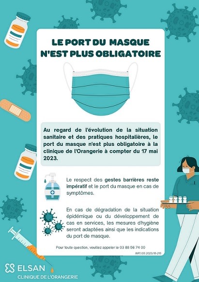 arrêt du port du masque