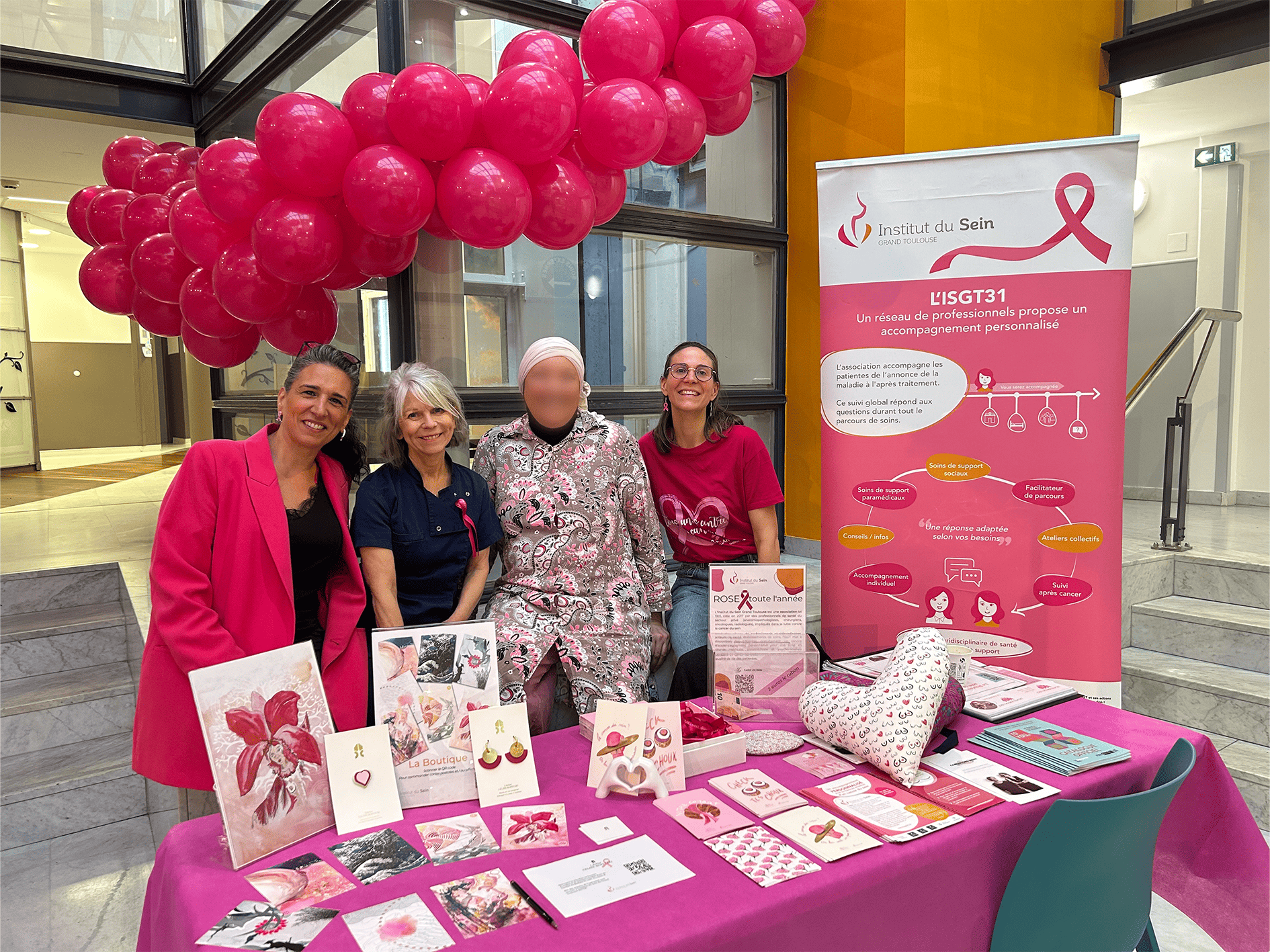 Stand de prévention au cancer du sein