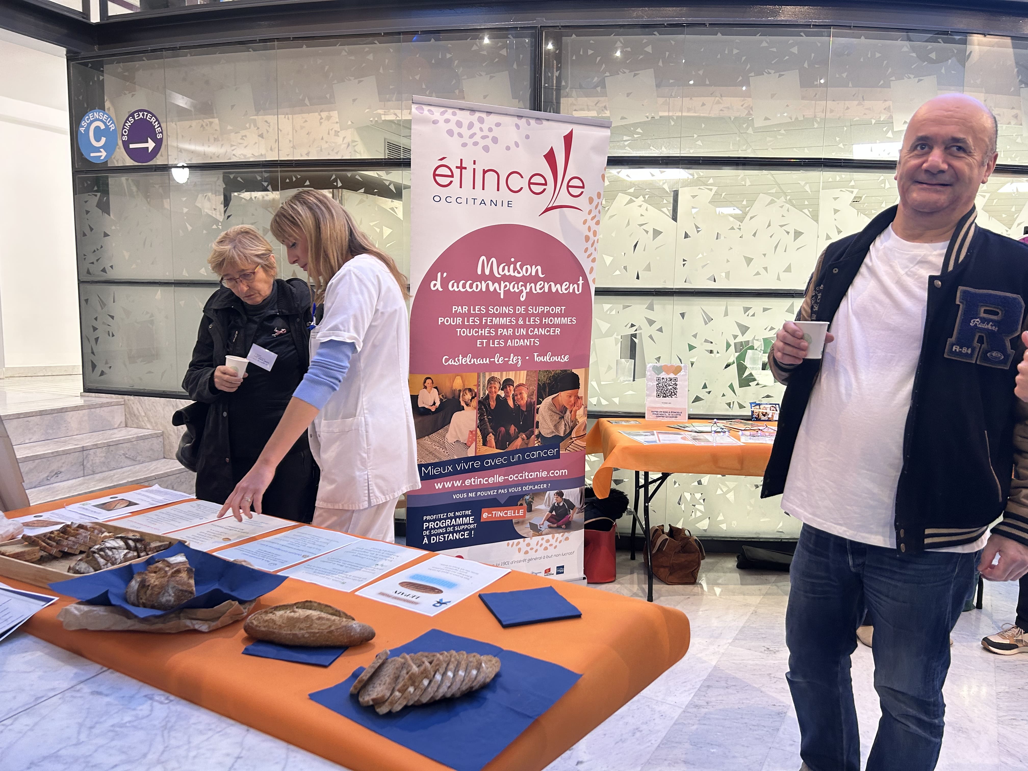 Stand d'information sur l'alimentation : les alternatives au pain blanc