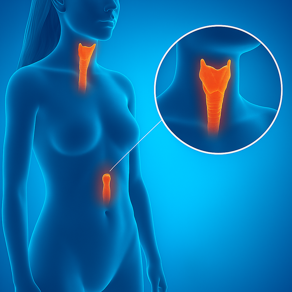illustration du larynx , localisation sur un comme humain en imagerie médicale