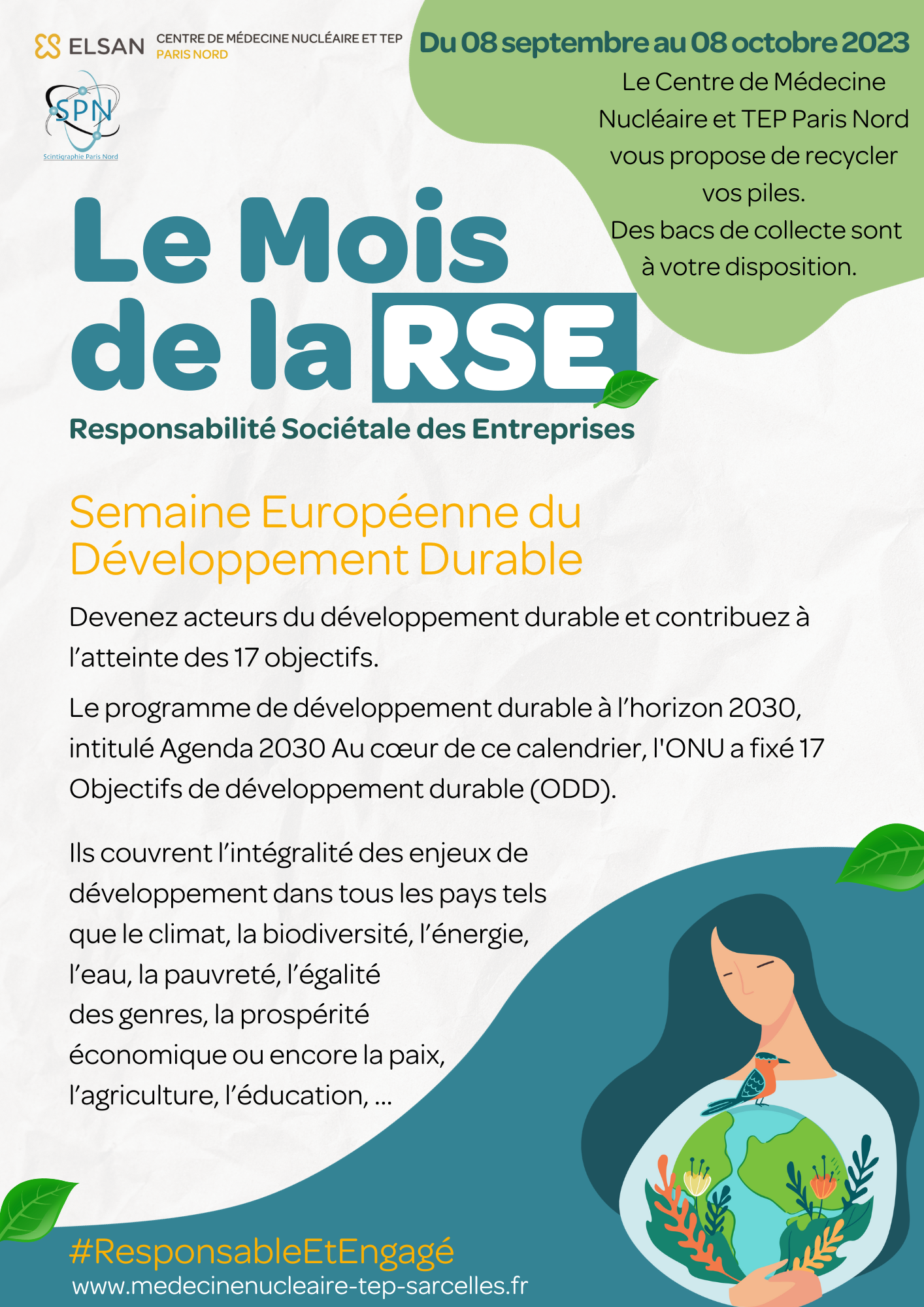 Le Mois de la RSE - Centre de Médecine Nucléaire et TEP Paris Nord