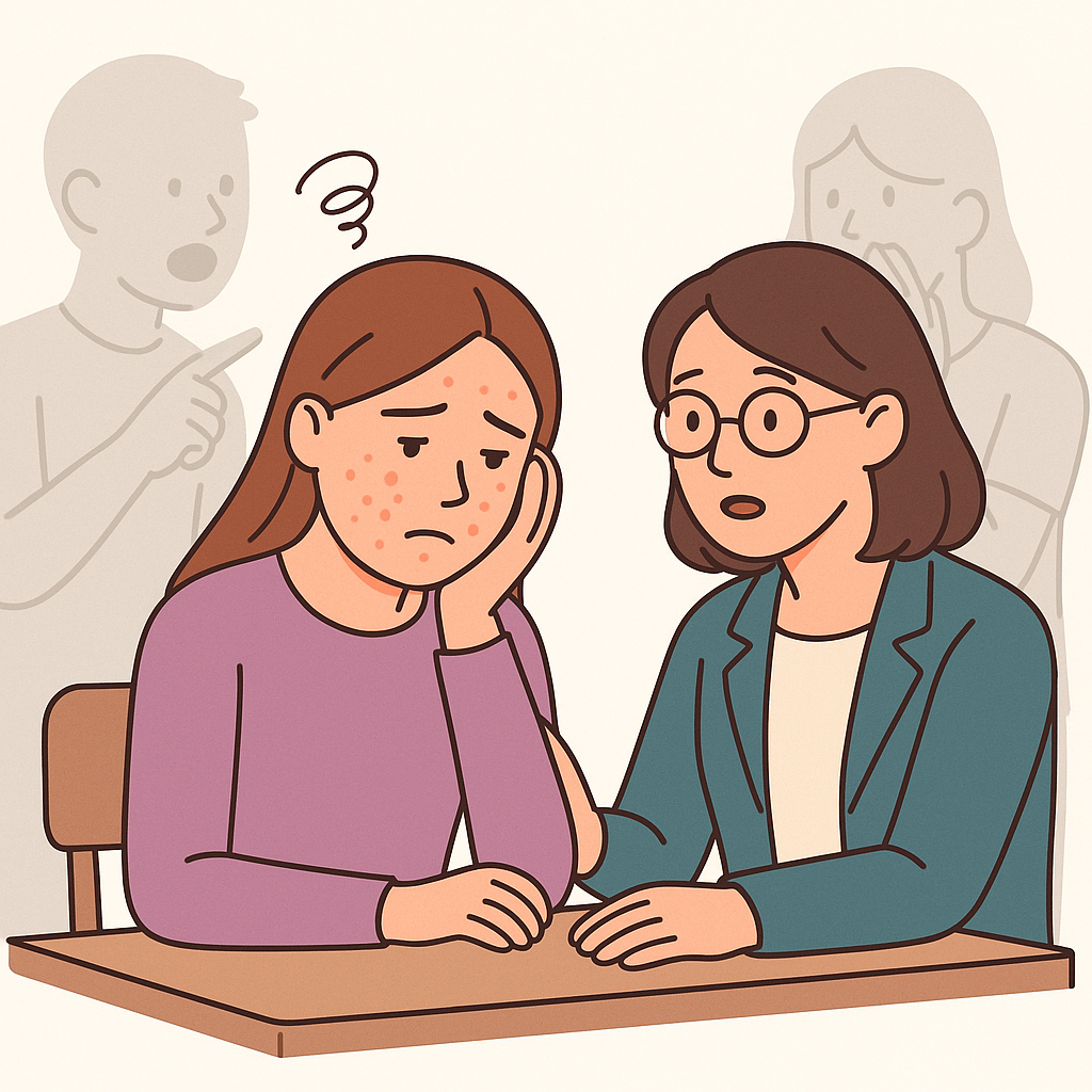 illustration de comment on se sent avec de lacné