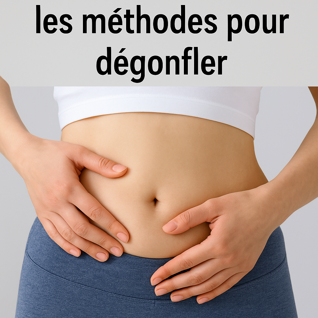 illustration ventre gonflé en rapport avec la retention deau