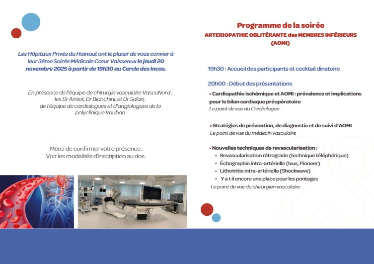 Invitation vasculaire valenciennes