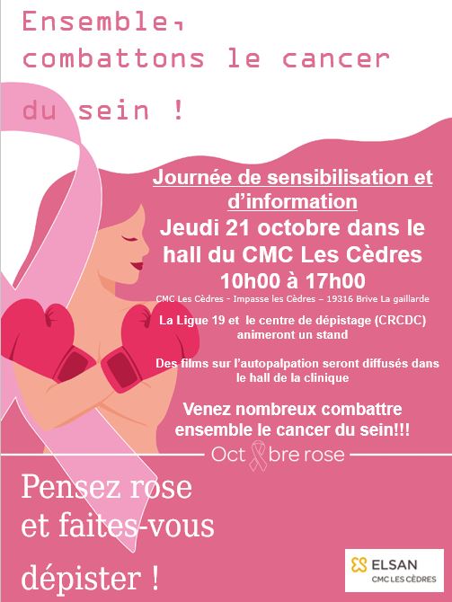 Octobre rose a la Clinique Les cèdres