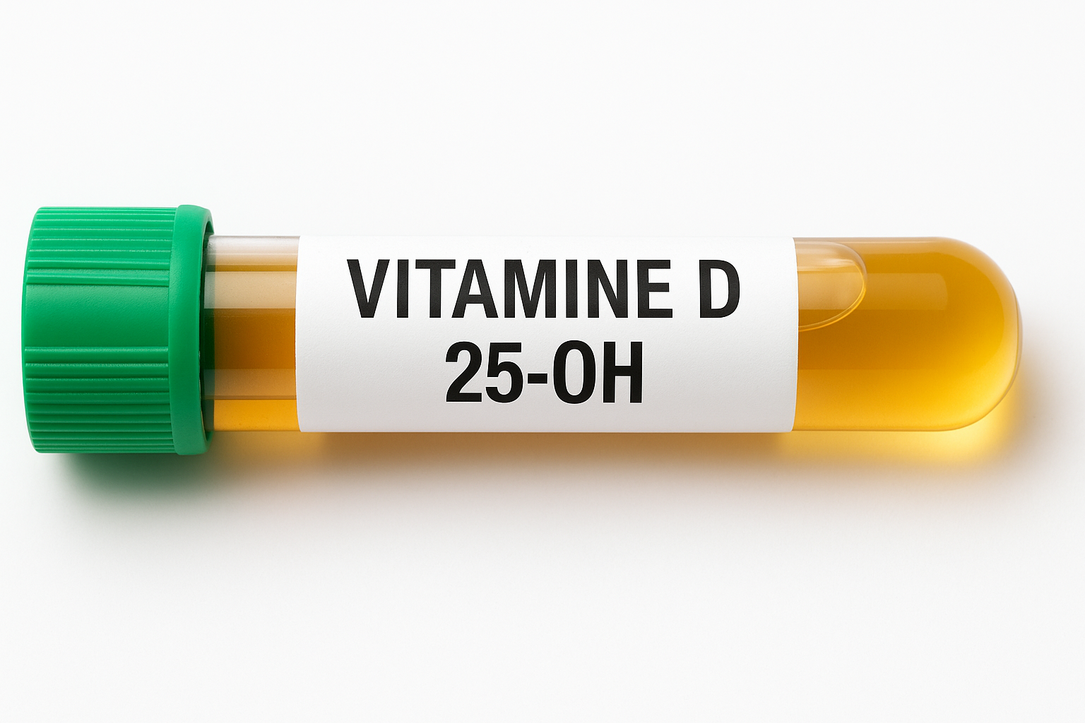 illustration , fiole de la vitamine D 25-OH