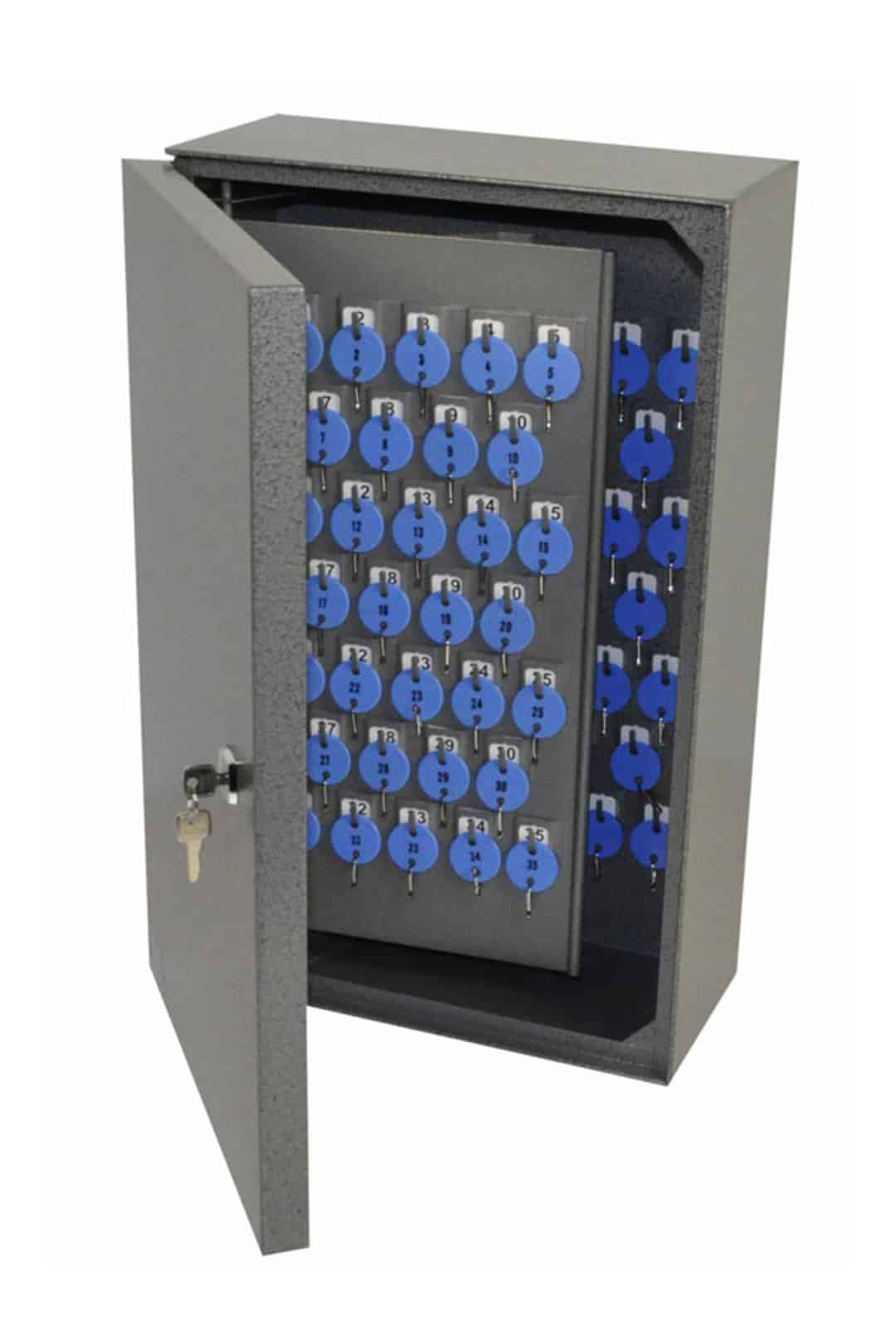 t379 telkee 530 key cabinet 100 hooks grey